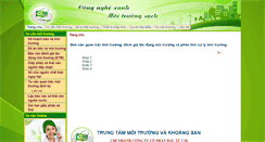 Desktop Screenshot of congnghemoitruongxanh.com